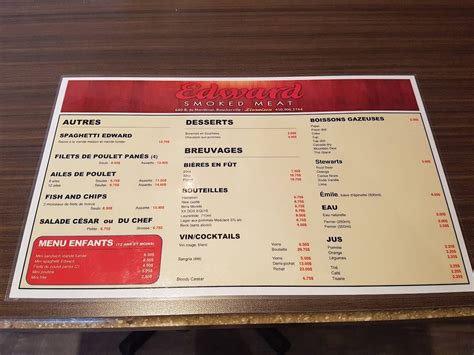 edward boucherville|Menu – Edward Smoke Meat